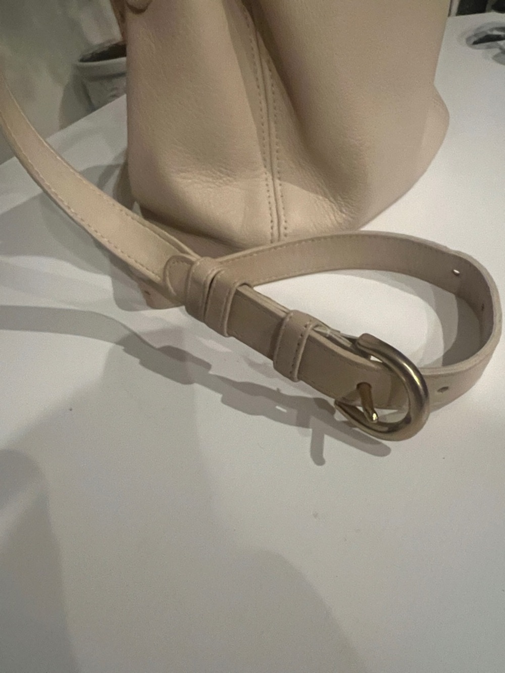 Vintage Coach 4156 Ivory Soho Bucket Bag Leather Crossbody Shoulder Handbag 7x9 - Picture 3 of 8